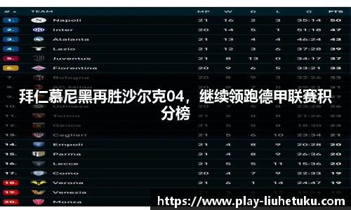 拜仁慕尼黑再胜沙尔克04，继续领跑德甲联赛积分榜